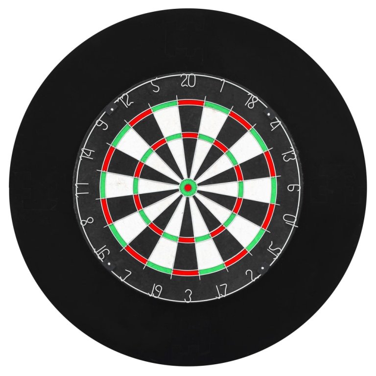 Placă de darts profesională din sisal, cu 6 săgeți și bordură