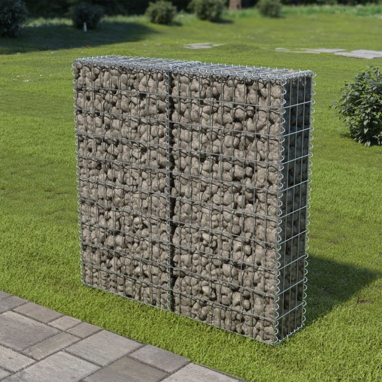 Perete gabion cu capace, oțel galvanizat, 100 x 20 x 100 cm