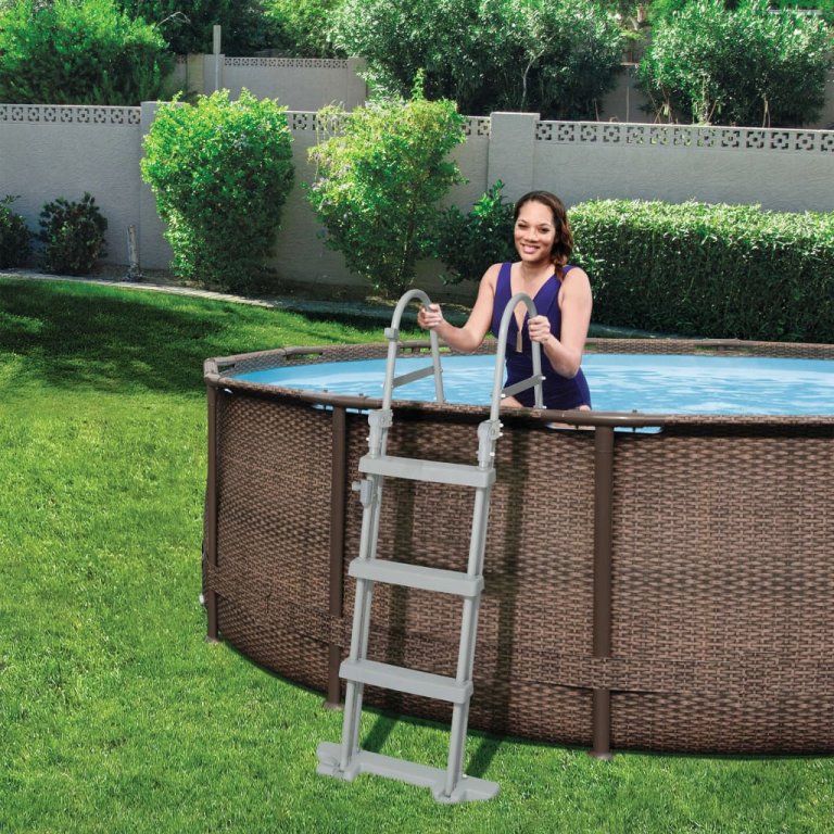 Bestway Scară de siguranță piscină cu 4 trepte Flowclear 122 cm, 58331