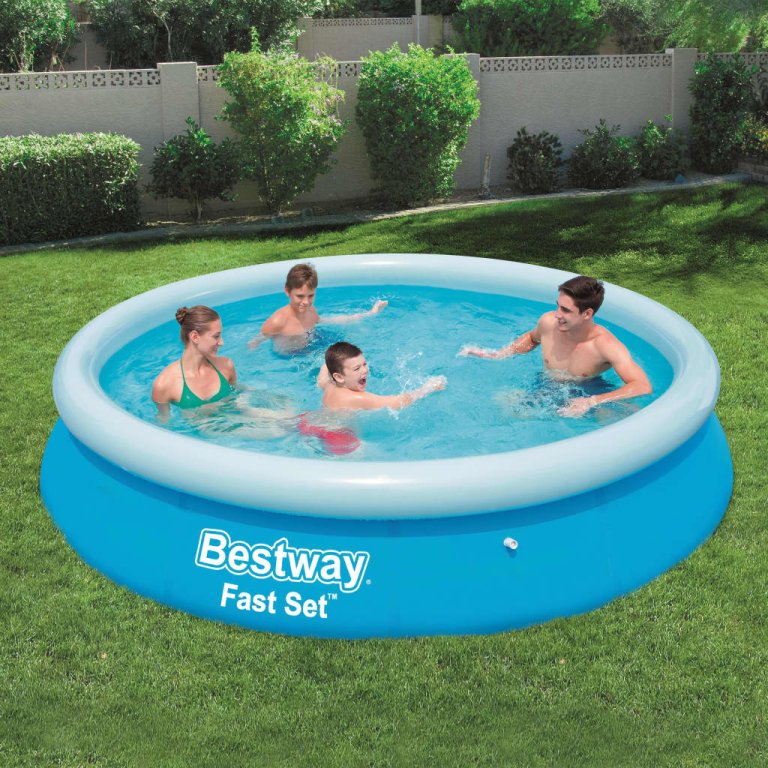 Bestway Piscină gonflabilă Fast Set, 366 x 76 cm, rotundă, 57273