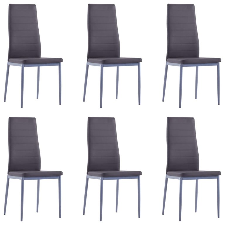 Set mobilier de bucătărie, 7 piese, gri