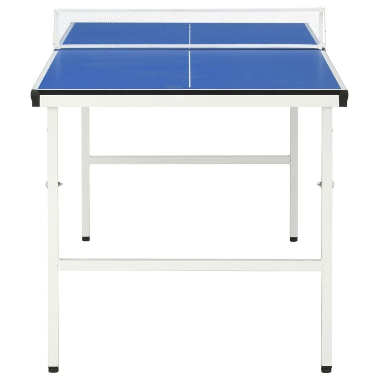 Masă de ping pong cu fileu, albastru, 152 x 76 x 66 cm