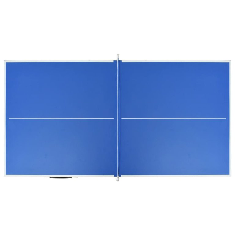 Masă de ping pong cu fileu, albastru, 152 x 76 x 66 cm