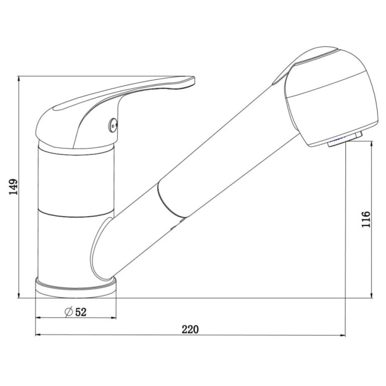 SCHÜTTE Baterie mixer de chiuvetă SUPRA, crom