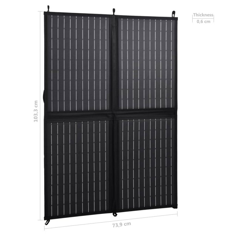 Încărcător panou solar pliabil 100 W 12 V