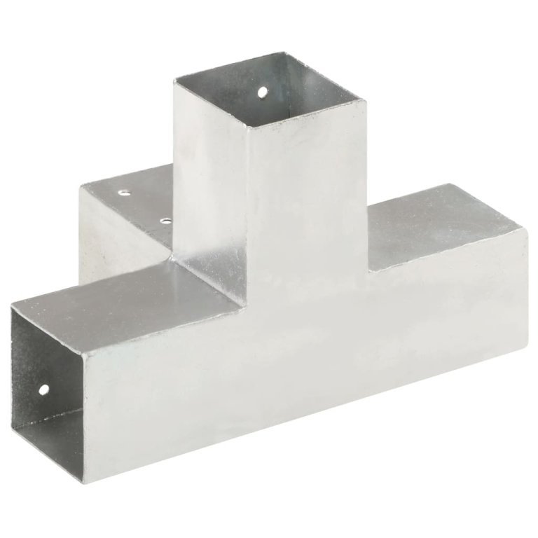 Conectori de grindă, formă X, 4 buc, 71x71 mm, metal galvanizat