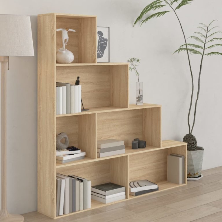 Bibliotecă/Separator stejar sonoma 155x24x160 cm lemn prelucrat