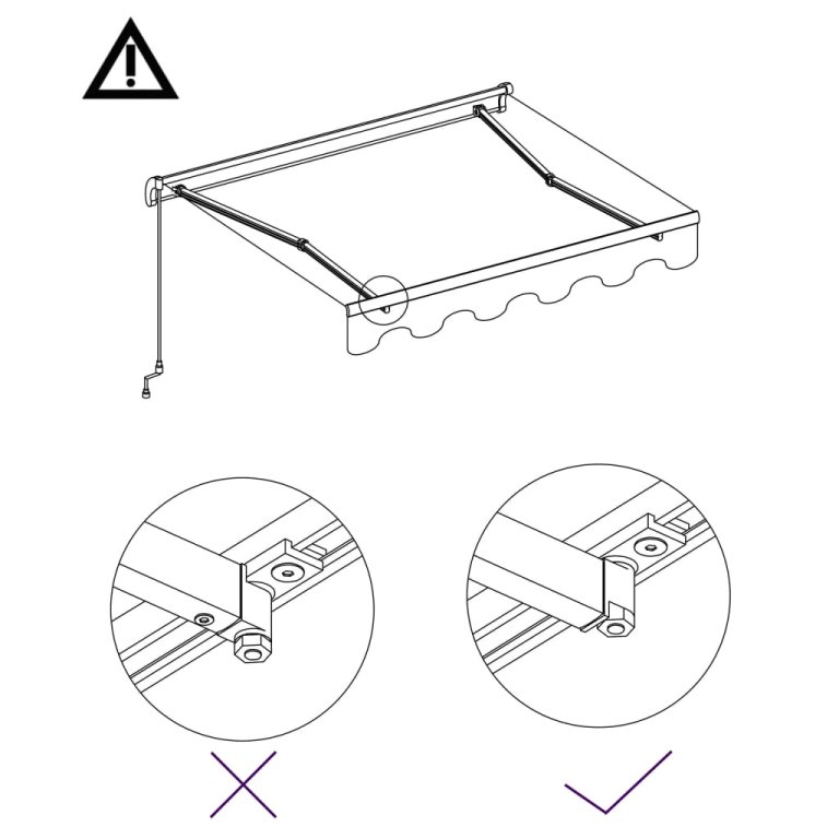 Copertină retractabilă manual, antracit, 450 x 300 cm