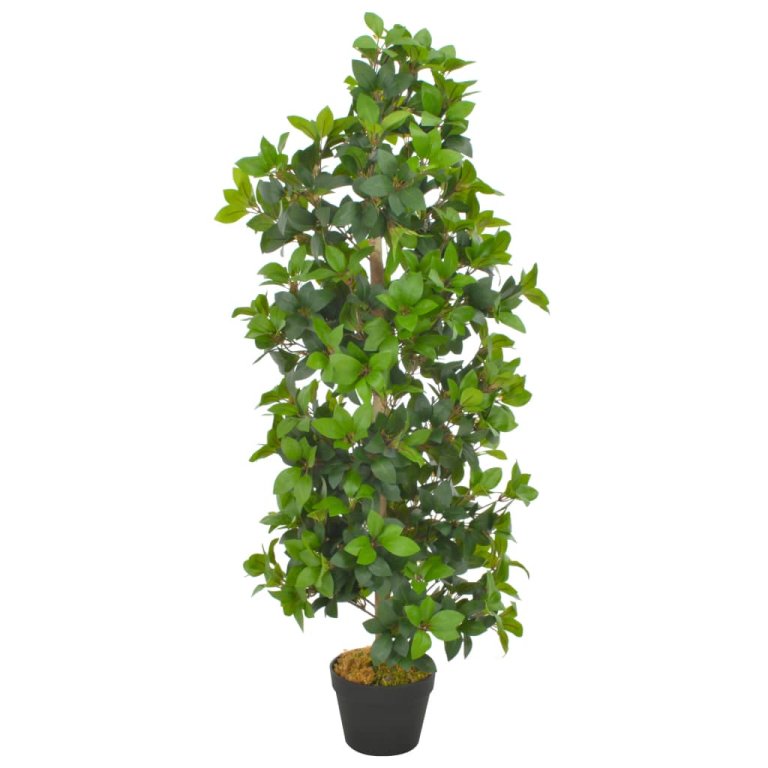 Plantă artificială dafin cu ghiveci, verde, 120 cm