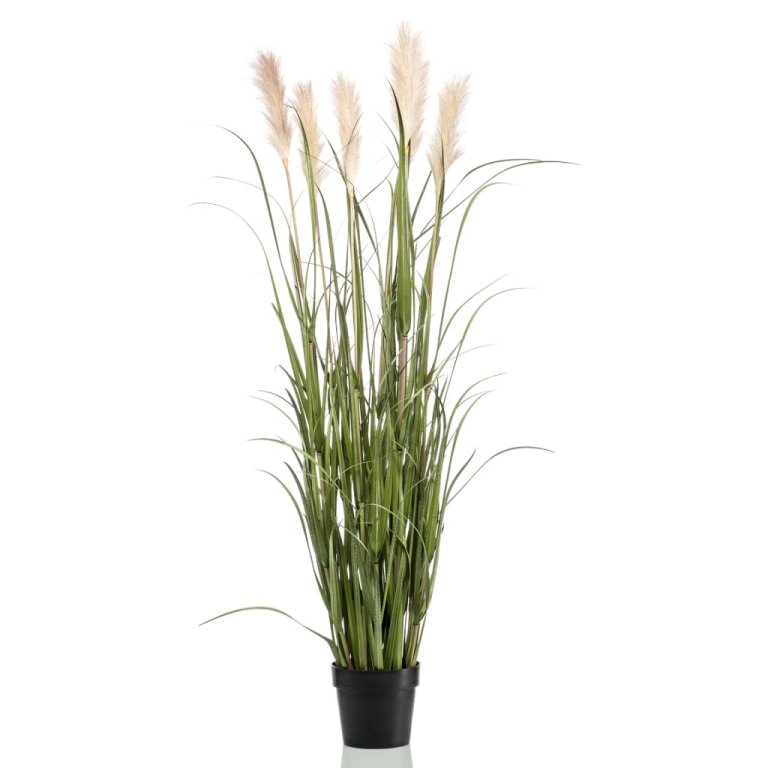 Emerald Plantă artificială pampas în ghiveci, 160 cm