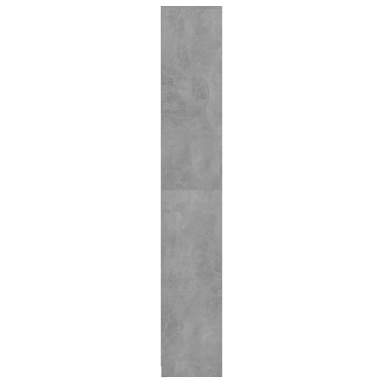 Dulap de baie, gri beton, 30x30x183,5 cm, lemn prelucrat