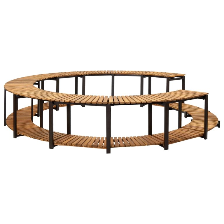 Mobilier de împrejmuire spa, 273x53 cm, lemn masiv de acacia