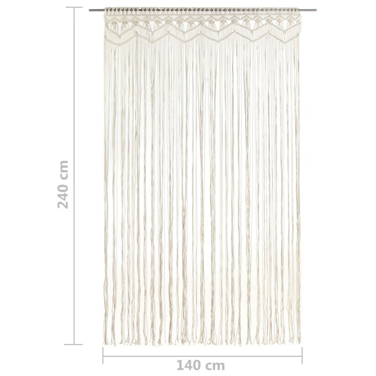 Perdea macrame, 140 x 240 cm, bumbac