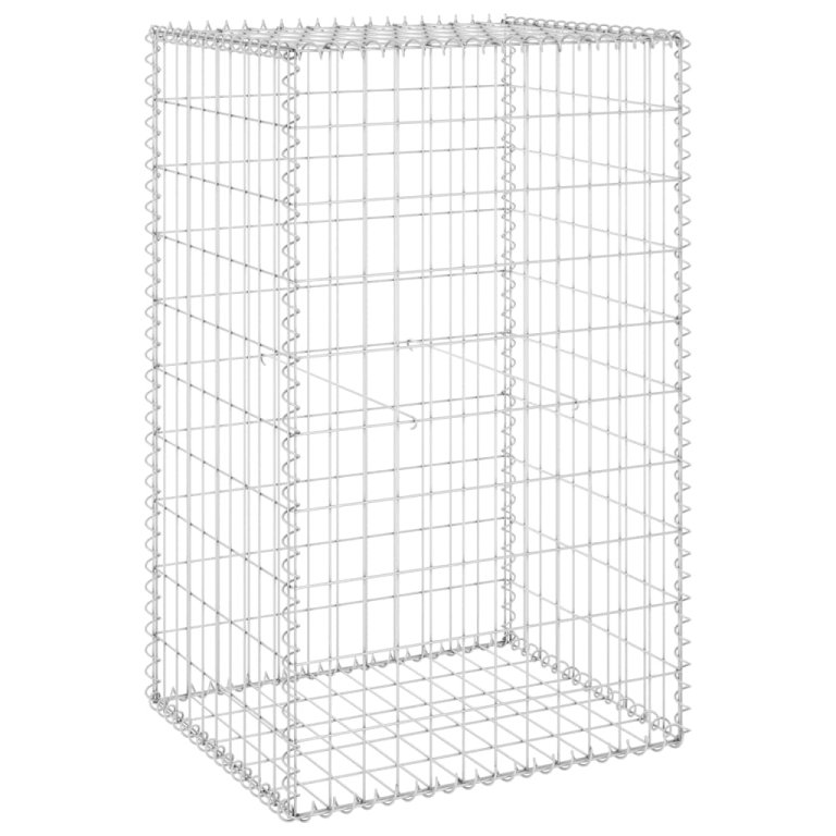 Perete gabion cu capace, 60 x 50 x 100 cm, oțel galvanizat