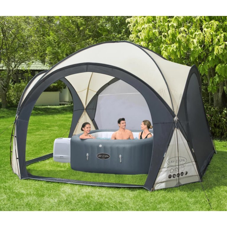 Bestway Cort cupolă Lay-Z-Spa pentru cadă hidromasaj, 390x390x255 cm