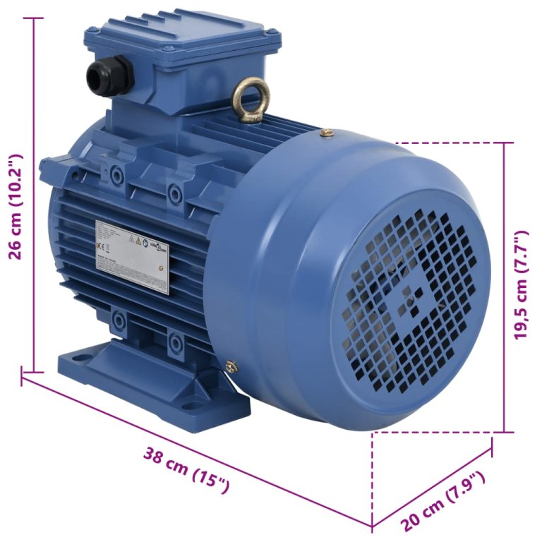 Motor electric trifazic aluminiu 3kW/4CP 2 poli 2840 RPM