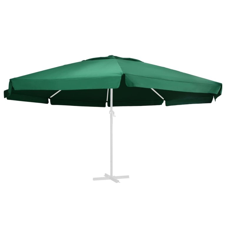 Pânză de schimb umbrelă de soare de grădină, verde, 600 cm