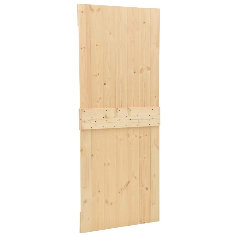 Ușă glisantă cu set feronerie, 90x210 cm, lemn masiv de pin