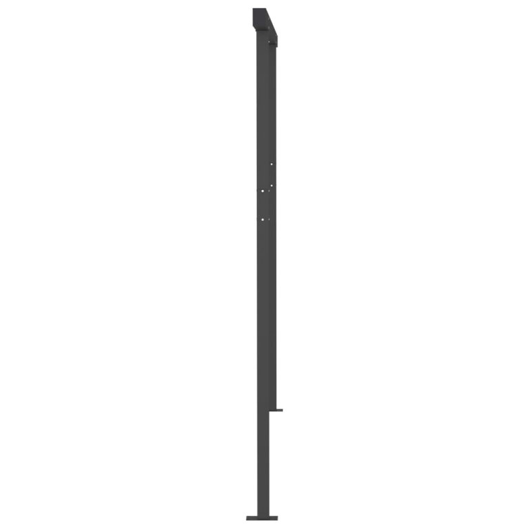 Copertină retractabilă manual, cu LED, antracit, 4,5x3,5 m