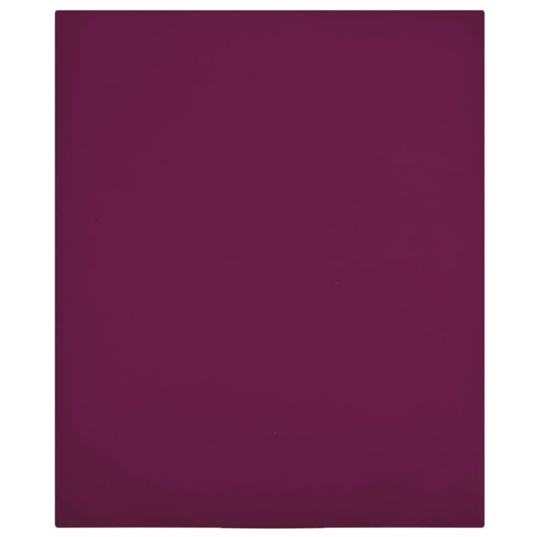 Cearșaf de pat cu elastic, 2 buc, bordo, 140x200 cm, bumbac