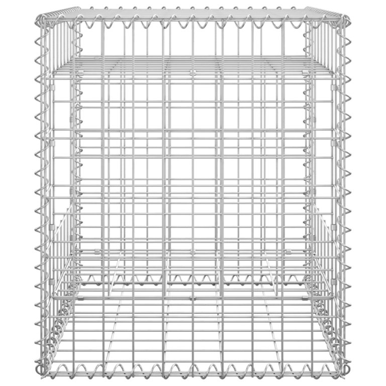 Stâlp coș gabion, 50x50x60 cm, fier