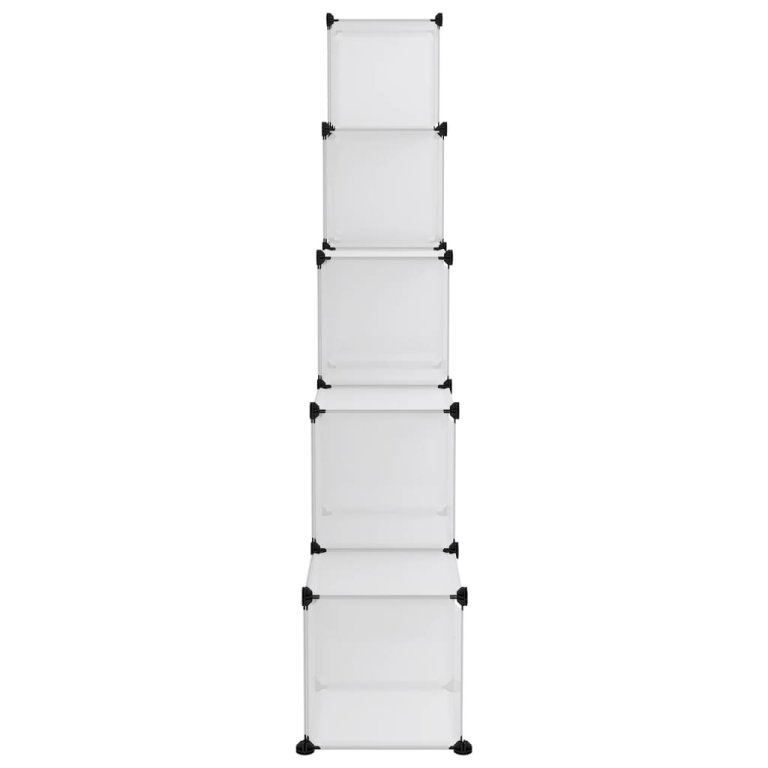 Organizator cub de depozitare, 15 cuburi, transparent, PP