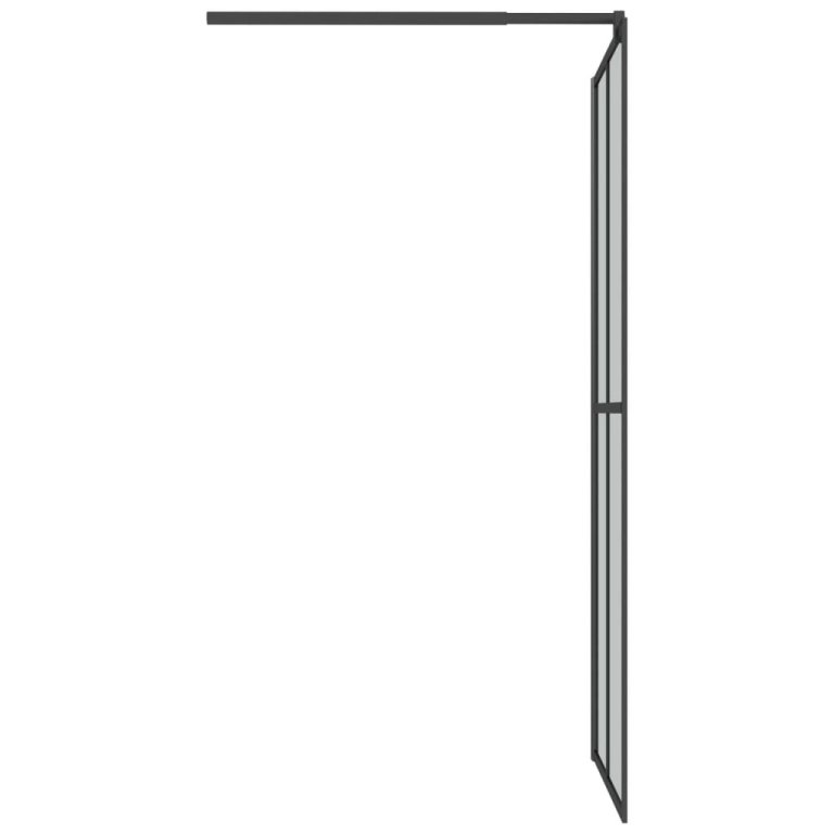 Paravan duș walk-in 80x195 cm sticlă securizată culoare închisă