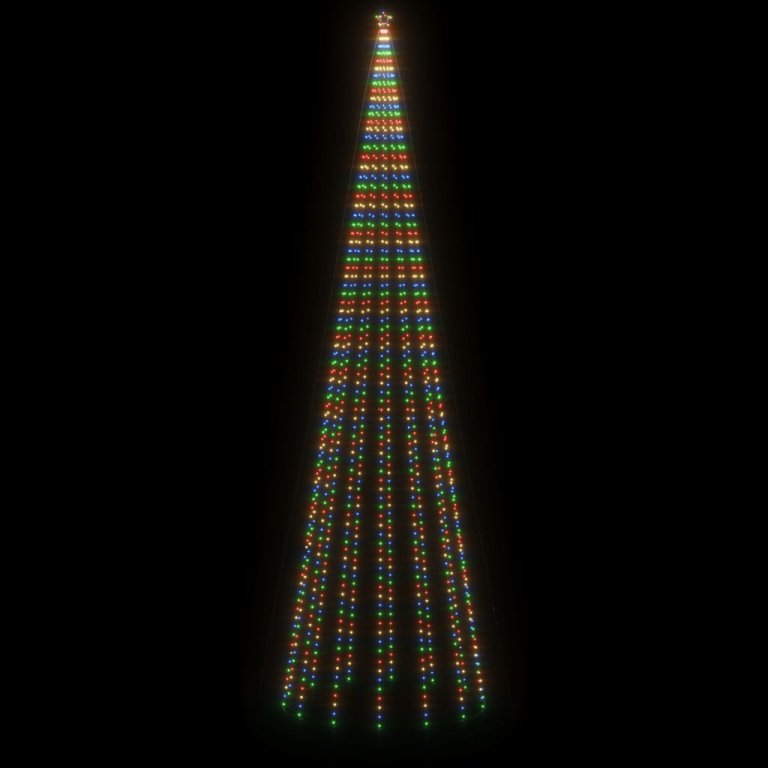 Brad de Crăciun conic, 1134 LED-uri, multicolor, 230x800 cm