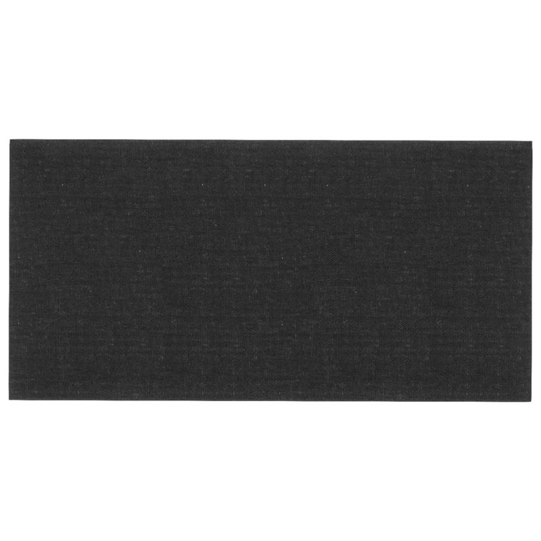 Panouri de perete 12 buc. negru 30x15 cm textil 0,54 m²