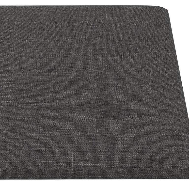 Panouri de perete 12 buc. gri închis 60x30 cm textil 2,16 m²1