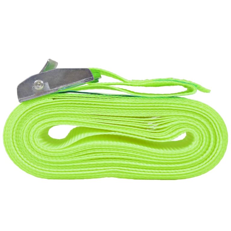 Curele 10 buc, 0,25 tone, 5 m x 25 mm, verde fluorescent