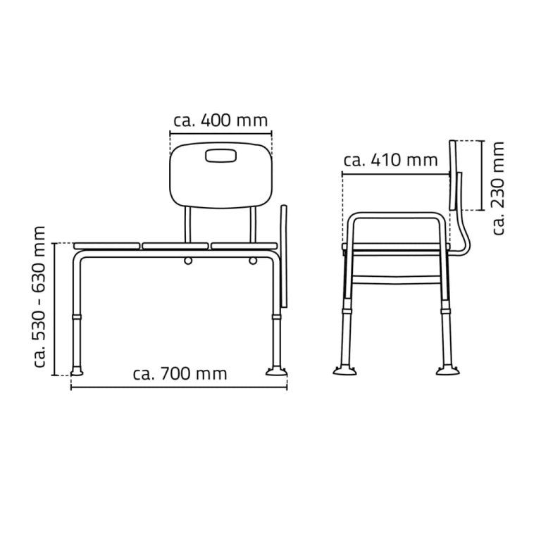 RIDDER Banchetă de transfer pentru cadă, alb, 150 kg, A0120101