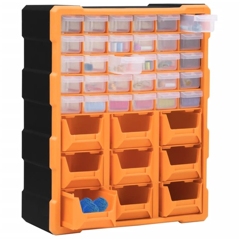 Organizator cu 39 de sertare, 38x16x47 cm