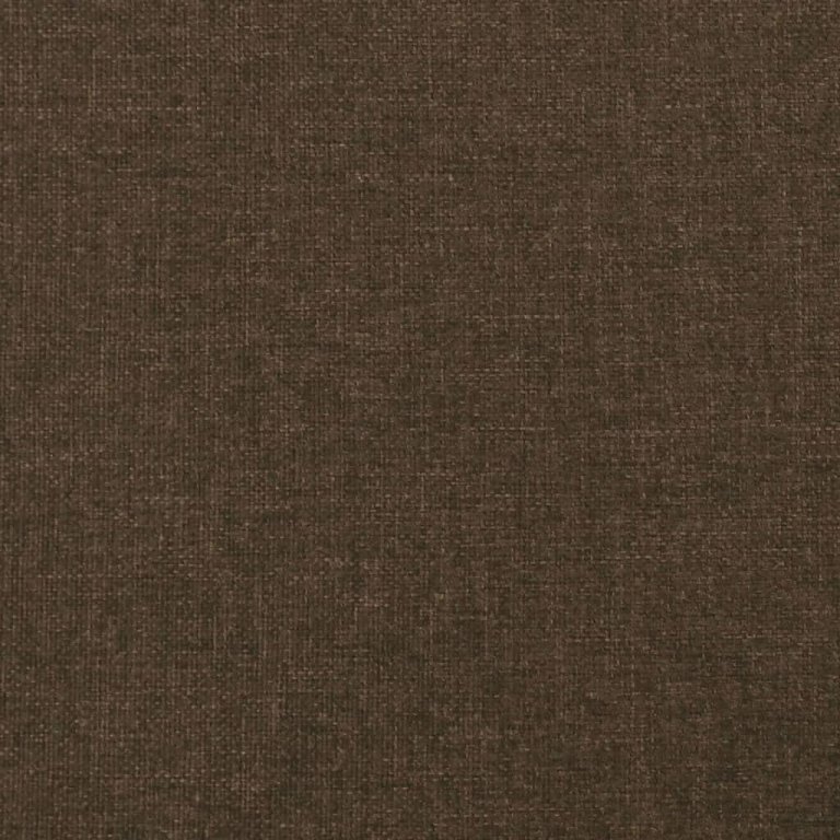 Tăblie de pat cu aripioare maro închis 203x23x78/88 cm textil