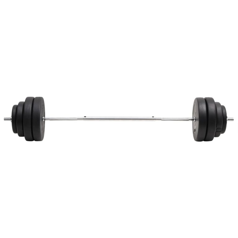 Set halteră ondulată cu greutăți, 60 kg