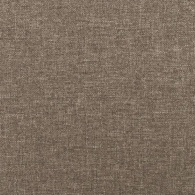 Tăblie de pat cu aripioare gri taupe 203x23x118/128 cm textil