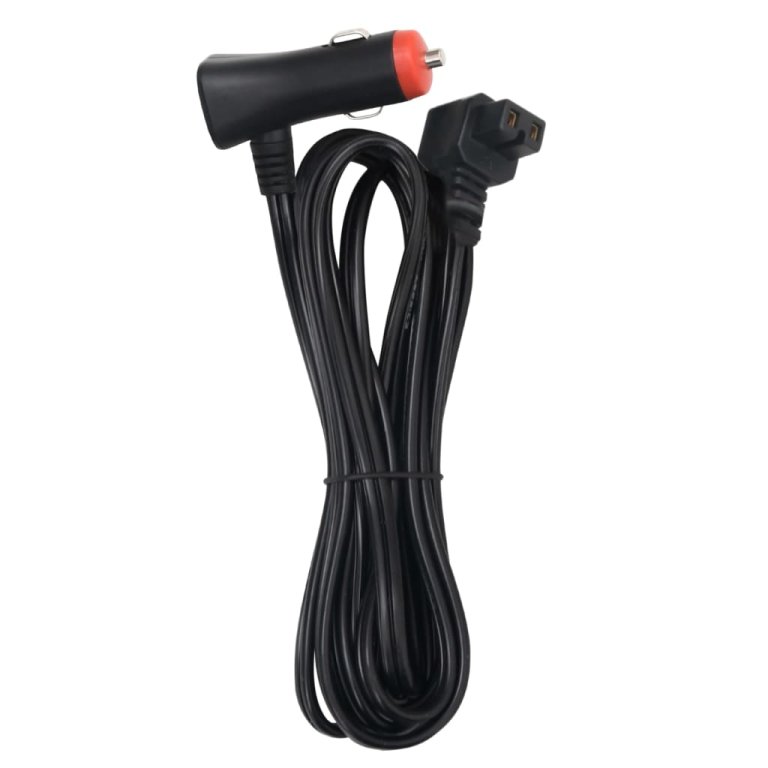 Ladă frigorifică cu mâner și adaptor, alb-negru, 18 L, PP și PE