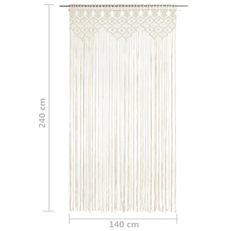 Perdea macrame, 140 x 240 cm, bumbac