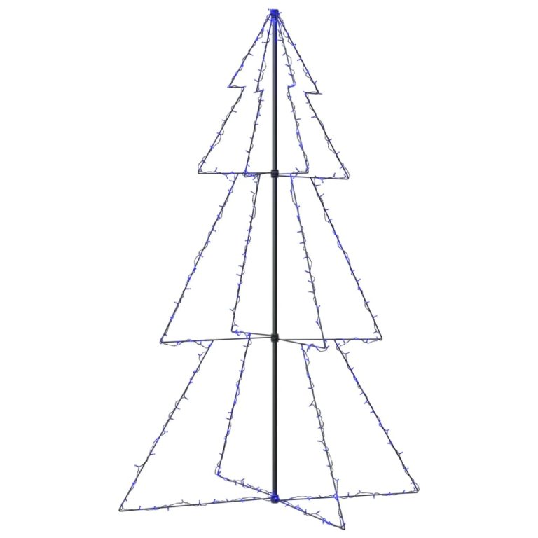 Brad Crăciun conic 240 LED-uri, 118x180 cm, interior & exterior