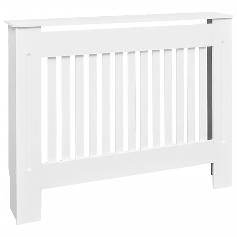 Mască de calorifer încălzire, dulap radiator, alb, 112 cm, MDF