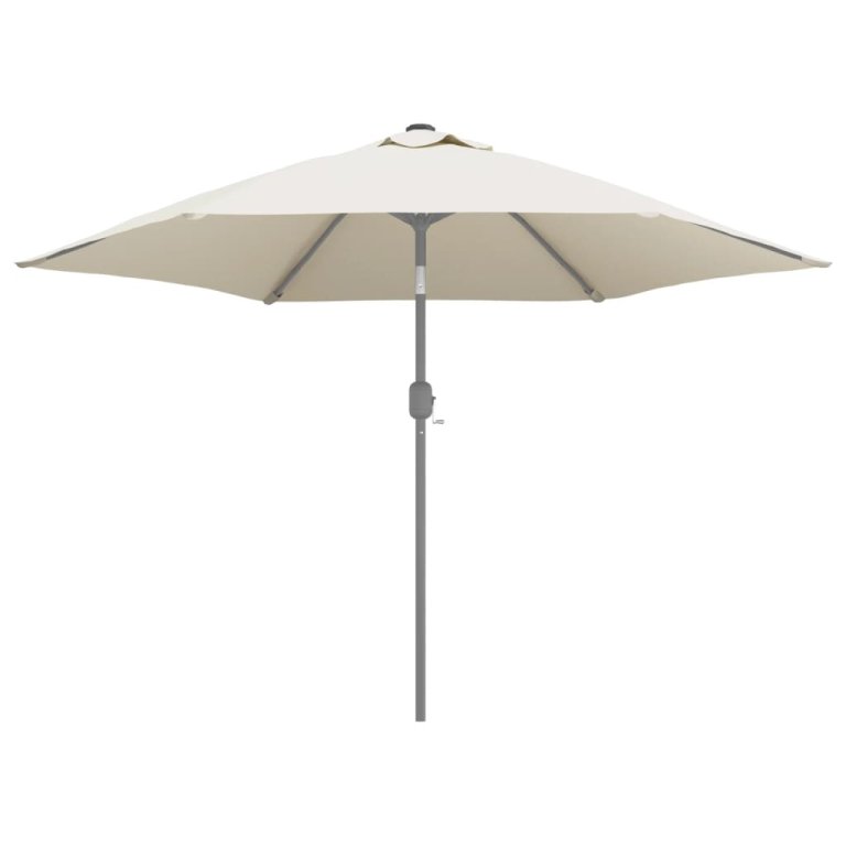 Pânză de schimb umbrelă de soare de exterior alb nisipiu 300 cm