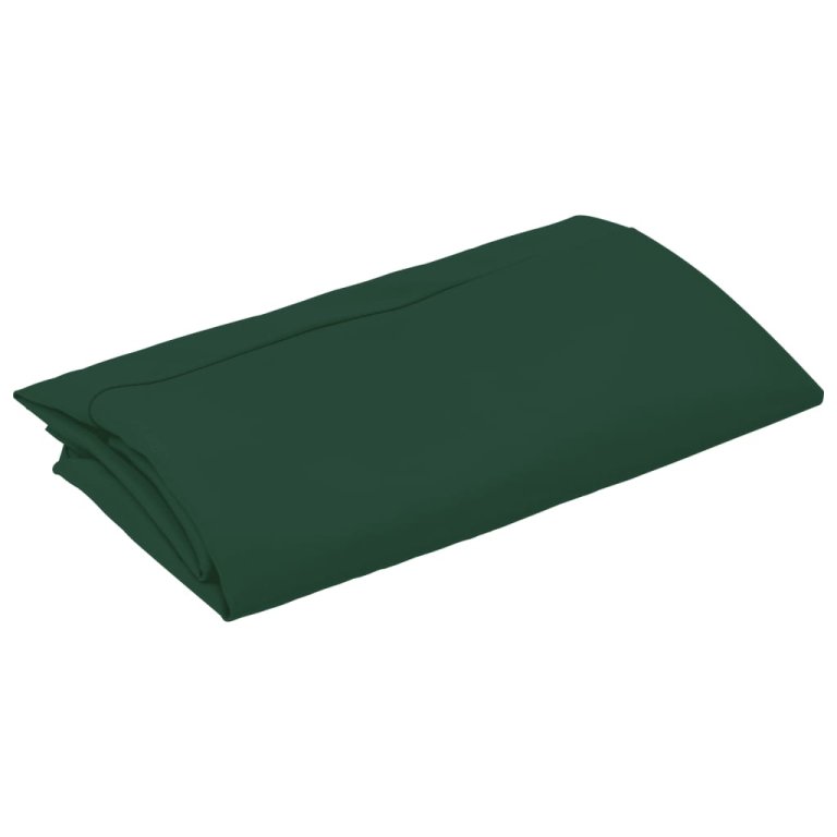 vida XL Pânză de schimb umbrelă de soare consolă, verde, 350 cm