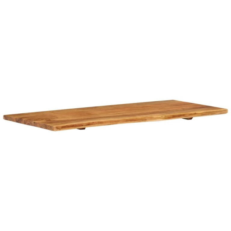 Blat lavoar de baie, 114x52x2,5 cm, lemn masiv de acacia