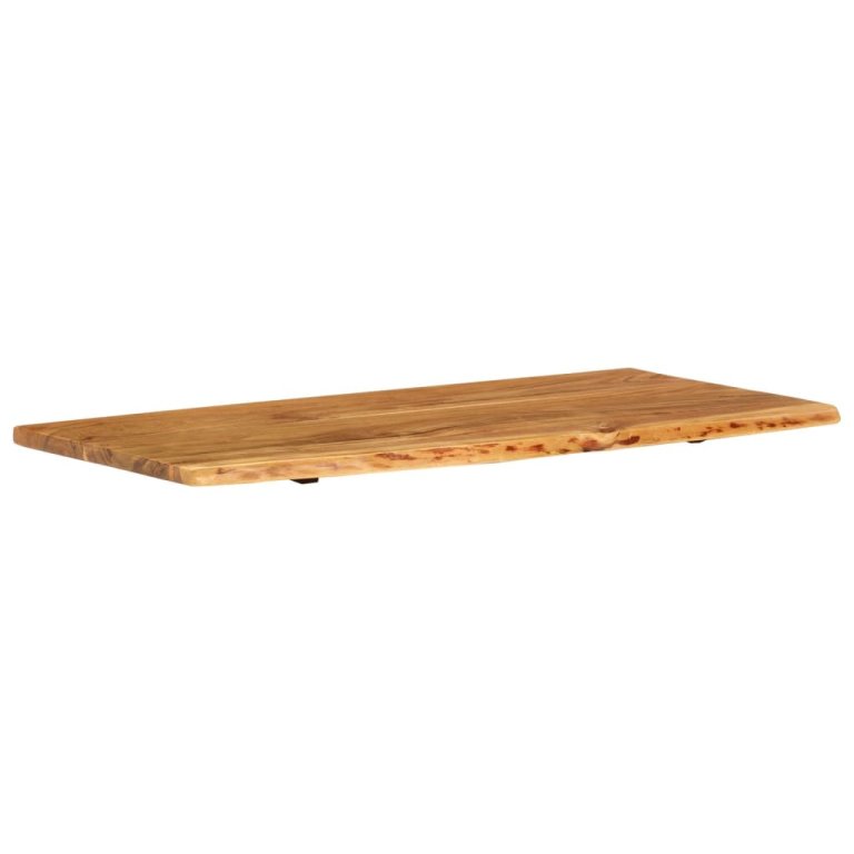 Blat lavoar de baie, 114x52x2,5 cm, lemn masiv de acacia