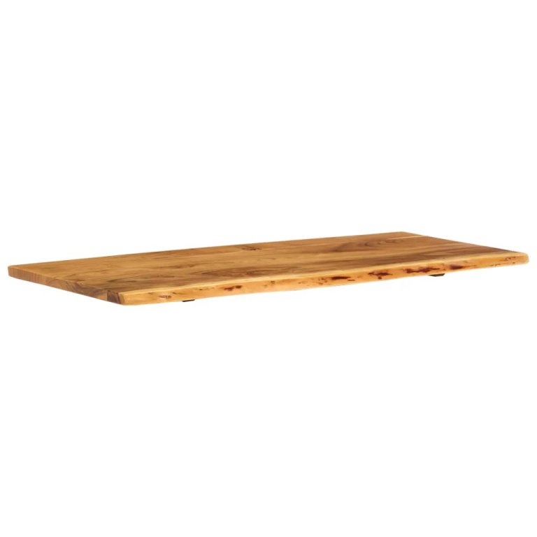 Blat lavoar de baie, 114x52x2,5 cm, lemn masiv de acacia