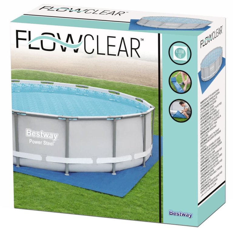 Bestway Pânză de sol pentru piscină Flowclear, 488 x 488 cm