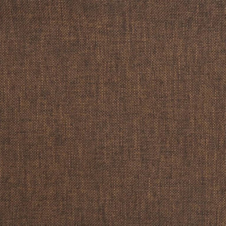 Scaun de bucătărie pivotant, maro, material textil