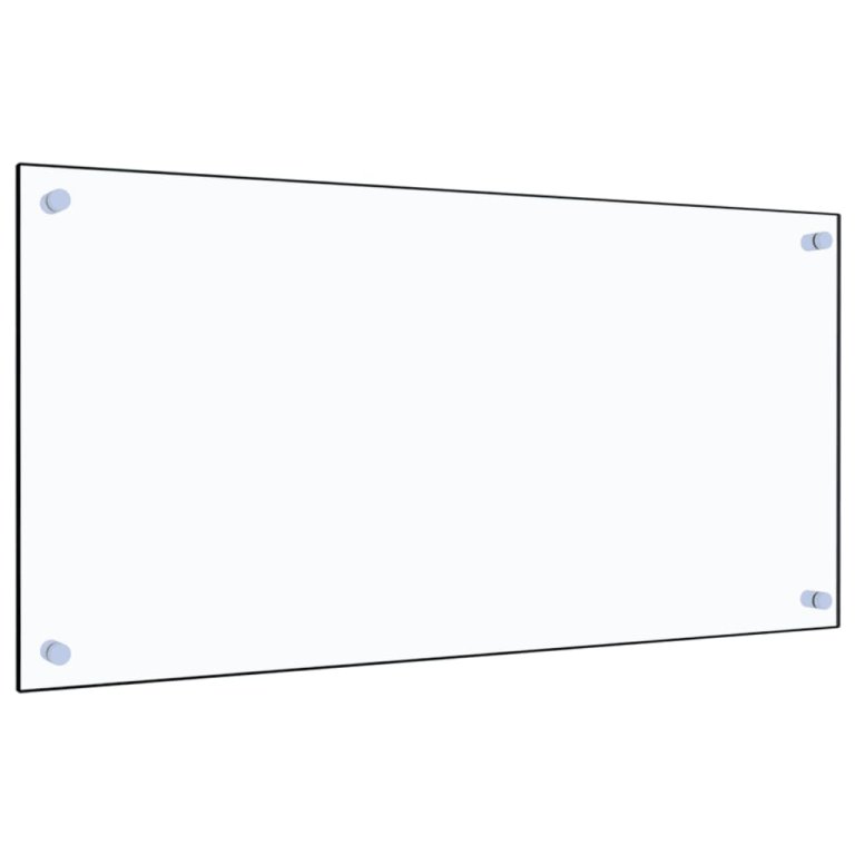 Panou antistropi bucătărie transparent 80x40 cm sticlă securiz.