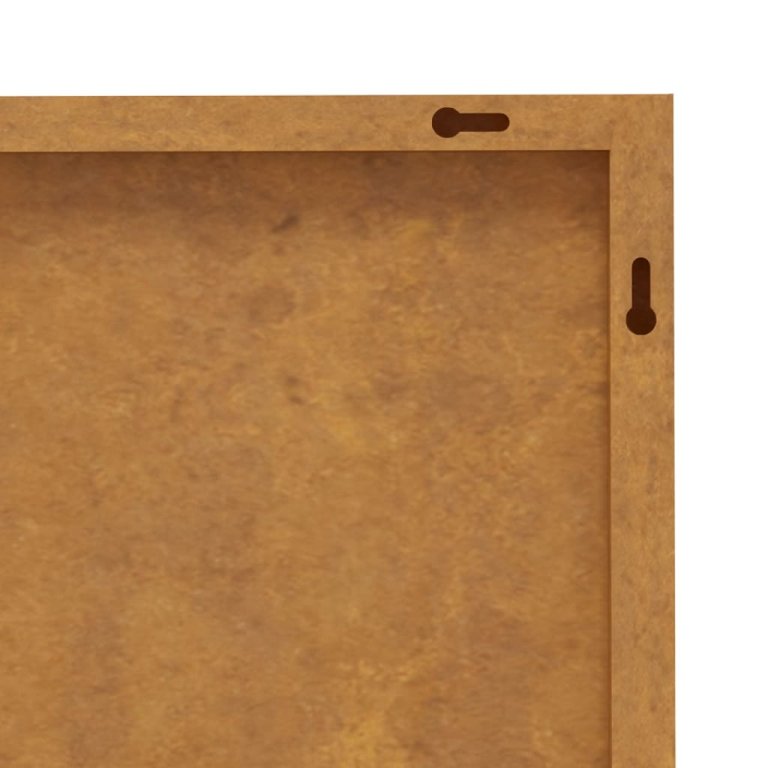 Decor perete de grădină 105x55 cm design soare oțel Corten