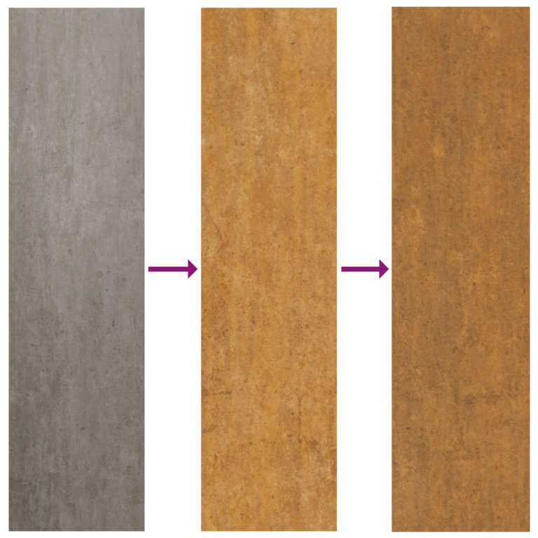 Decorație perete de grădină 105x55 cm design flori oțel Corten